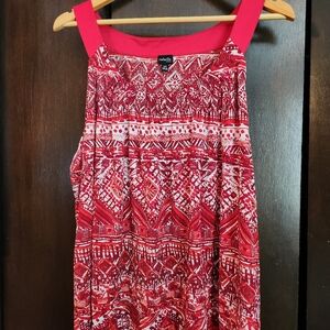 Red tank style blouse